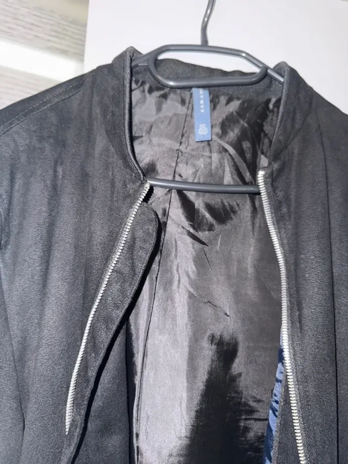 Veste noir zara homme taille L - photo numéro 3
