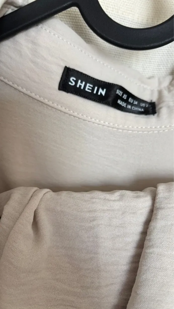 Ensemble chemise short beige / Grège - photo numéro 4