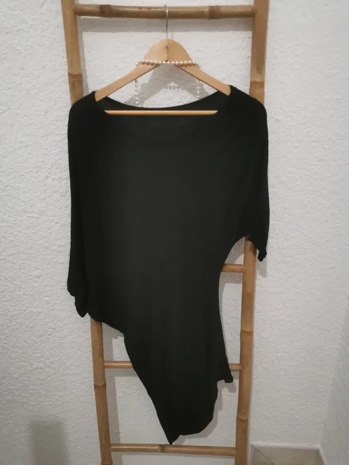 Tunique noire asymétrique - photo numéro 3
