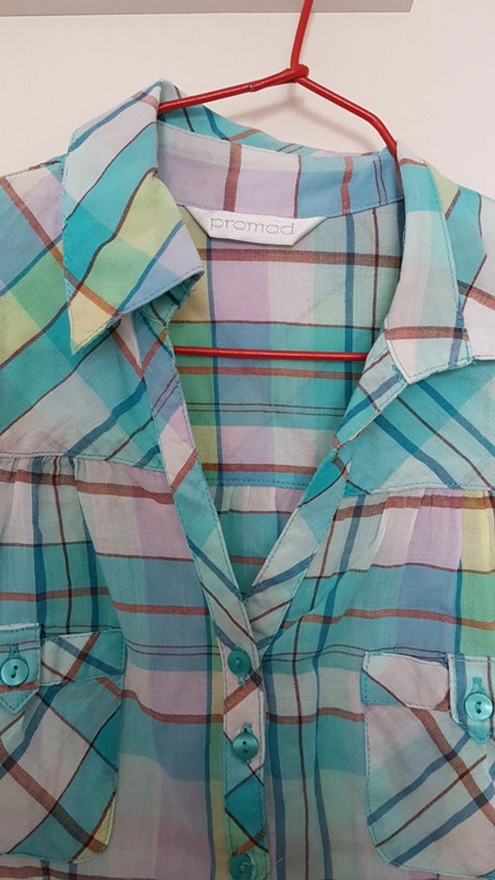 Chemise à carreaux Promod T36 Achat occasion Chemises (femme