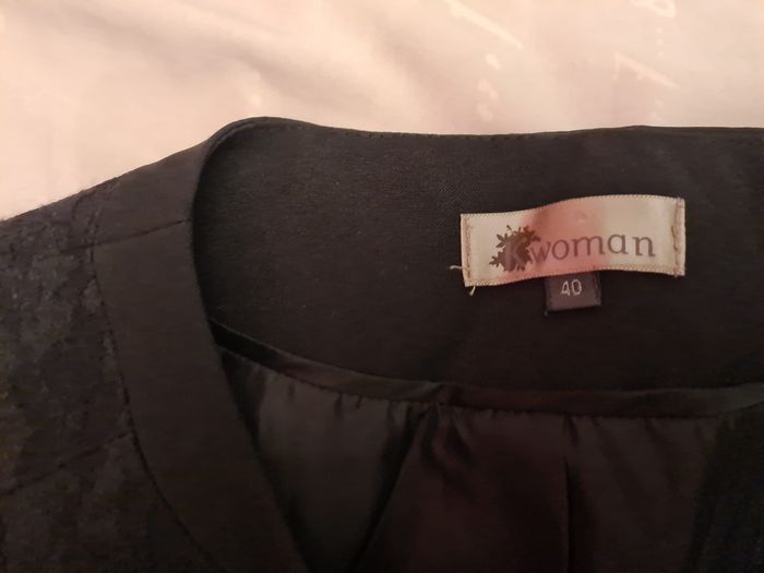 Blazer noir dentelle taille 40 kiabi woman - photo numéro 5