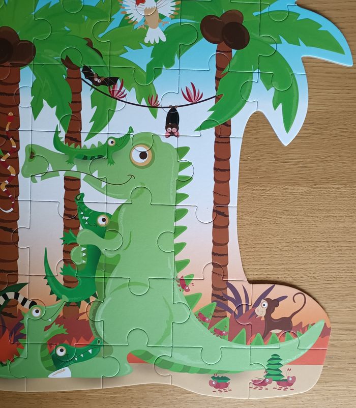 Puzzle contour Scratch "Maman crocodile et ses bébés" 3 ans + - photo numéro 6