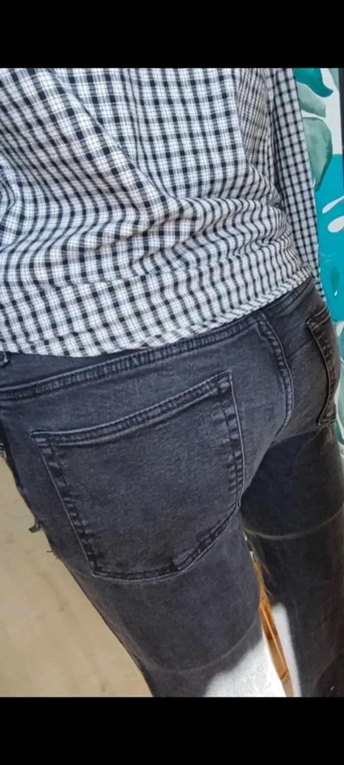 Jeans slim noire délavé taille 38 - photo numéro 5