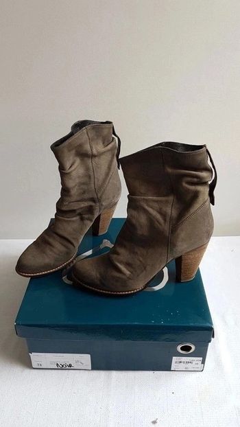 Bottines tout cuir doublure chaude T 38