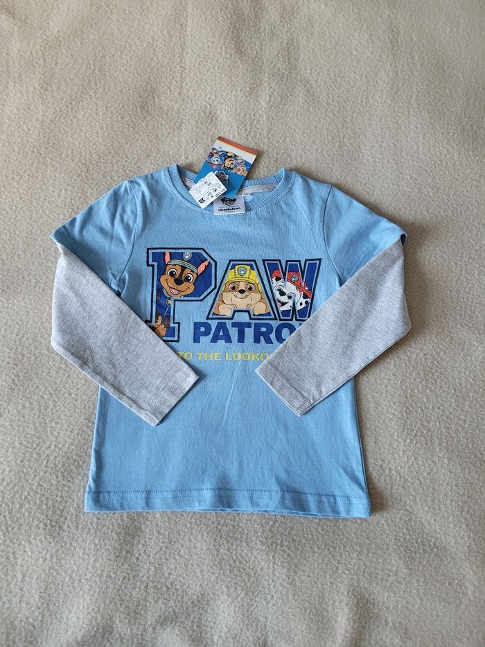 T-shirt manches longues en Jersey pat patrouille 4 ans