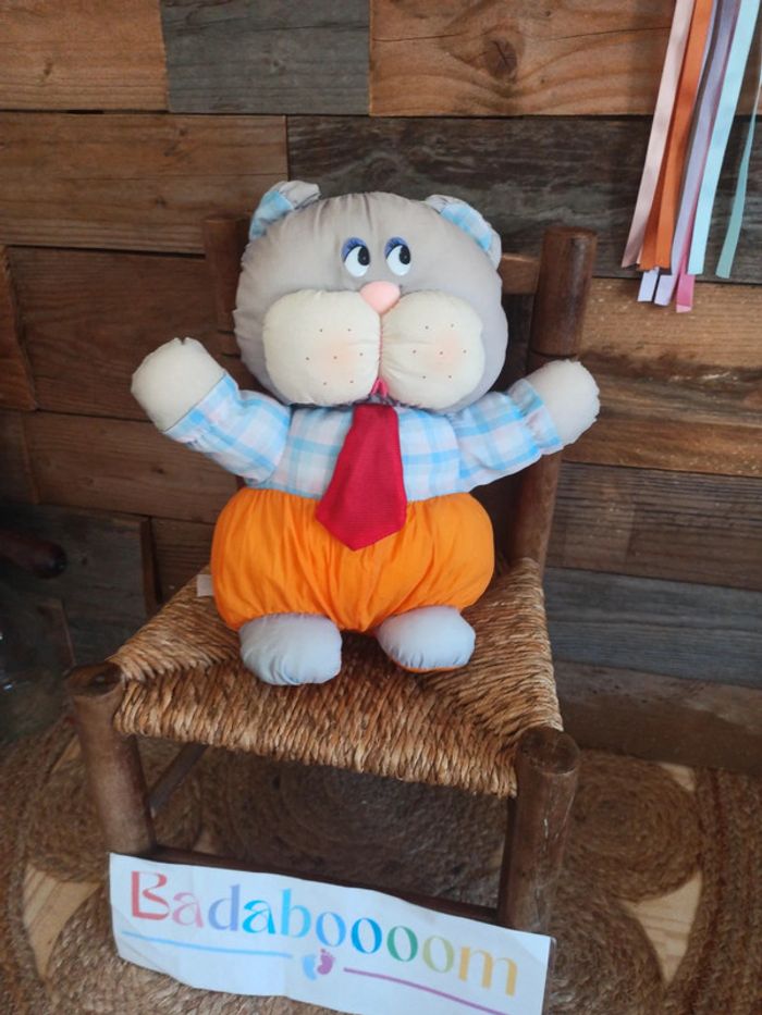 Peluche chat en toile - photo numéro 2