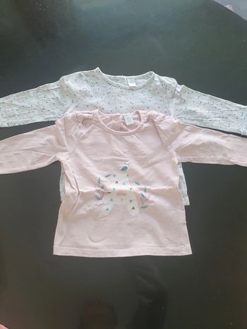 Lot tee shirts manches longues 18 mois