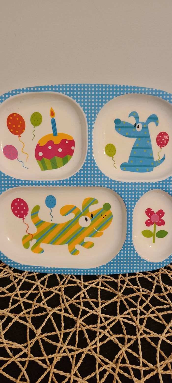 assiette enfant compartiments - photo numéro 3