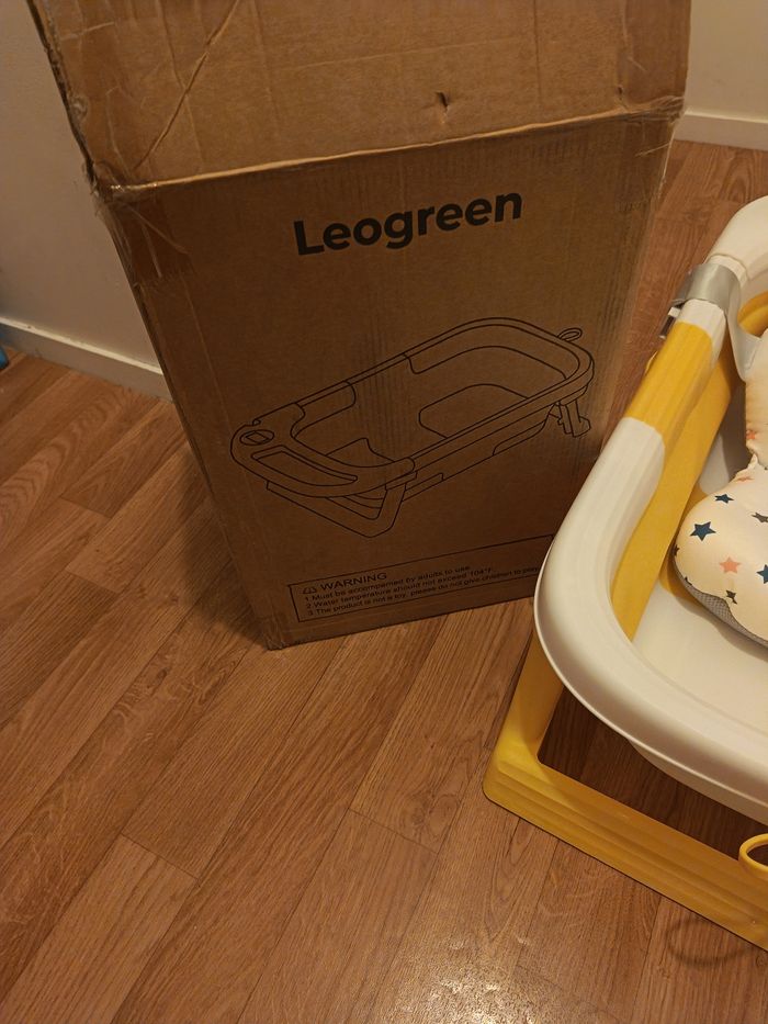 Baignoire bébé pliable avec coussin - photo numéro 2