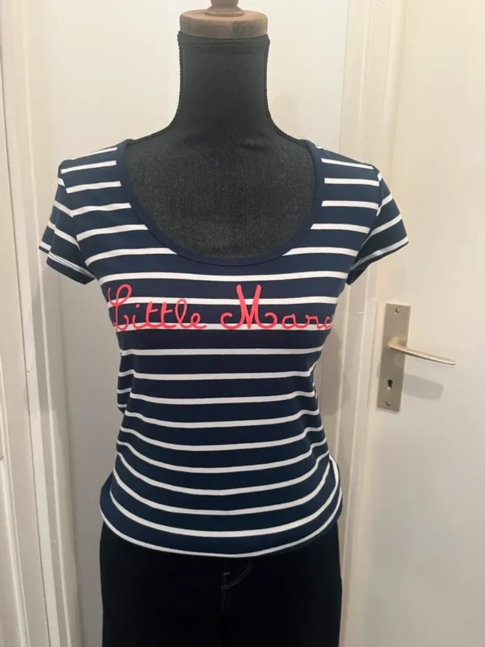 T shirt marinière - Little Marcel - taille XS - photo numéro 5