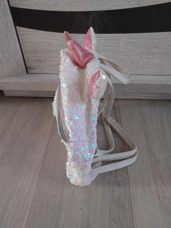 Sac à dos licorne à sequins - photo numéro 3
