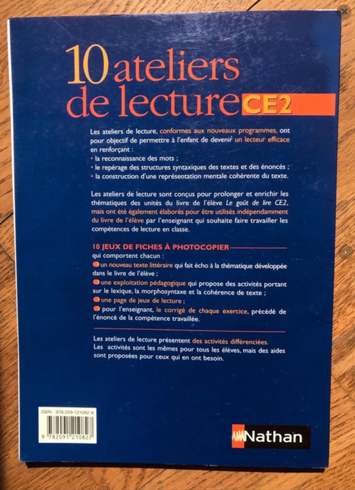 10 ateliers de lecture CE2 - Collection Le goût de lire - Nathan - photo numéro 2
