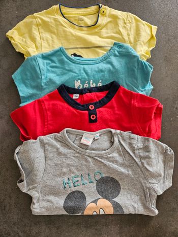 Lot de 4 tee-shirt manche courte