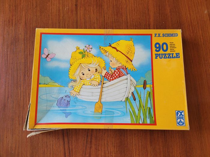 puzzle joyeux canotage - vintage - photo numéro 2