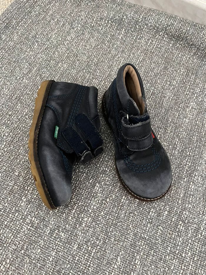 Chaussures À Scratch Pour Garçons Taille 26 Kickers - photo numéro 2