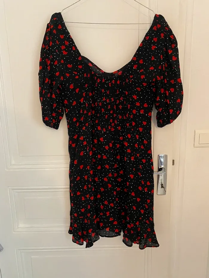 Robe noire avec cœurs rouges The Kooples - photo numéro 2