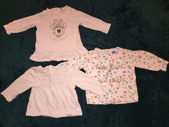T-shirt manches longues bébé fille 6 mois