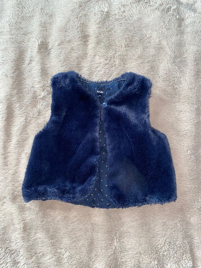 🌸lot 3 articles robes + gilet sans manche 12 mois - photo numéro 8