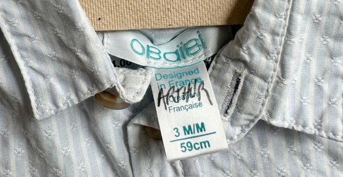 Chemise manche courte obaibi - photo numéro 7