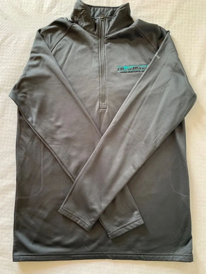 Haut Eddie Bauer zip 1/4 gris Taille L - photo numéro 4