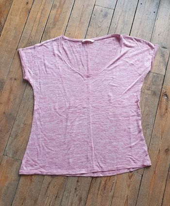 T-shirt rose pâle Camaïeu M