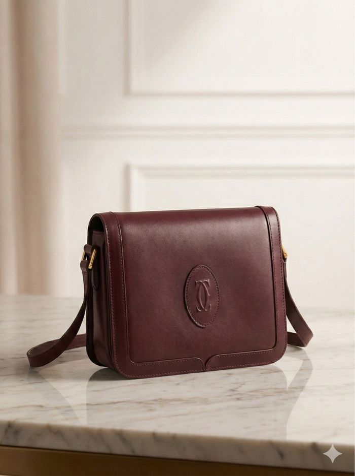 Sac à main bandoulière cartier vintage