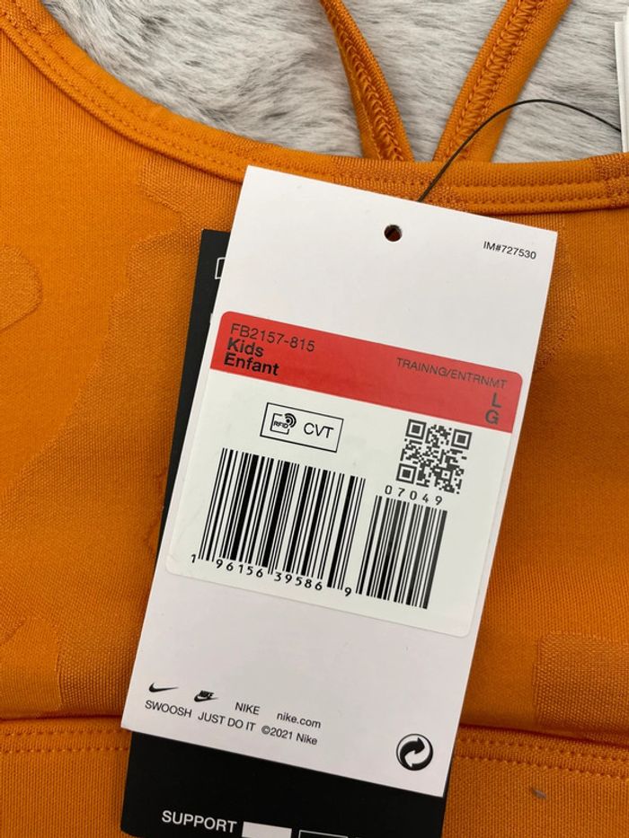 Brassière de sport Nike - taille XS femme - photo numéro 3