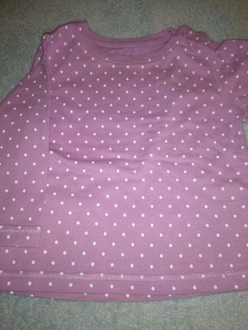 T-shirt manches longues bébé fille 6 mois