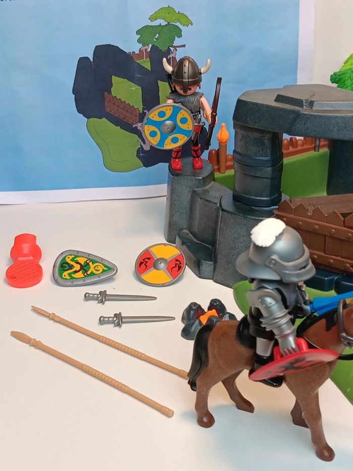 Lot figurines playmobil camp de Vikings - photo numéro 4