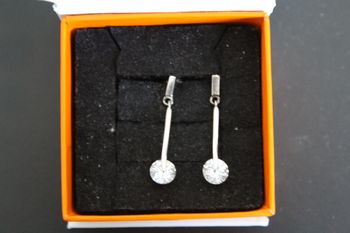 Boucles d'oreilles argent /oxydes de zirconium