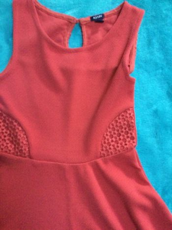 jolie robe rouille kiabi 8 ans tbe