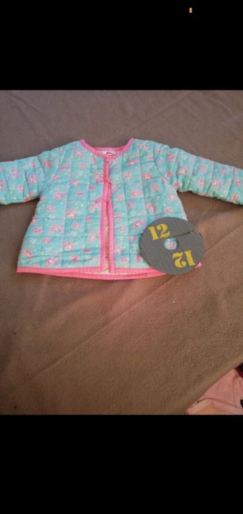 Veste gilet turquoise du pareil au même fille 12 mois