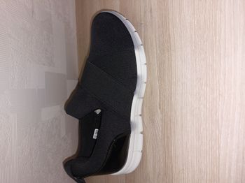 basket noire et blanche élastiqué 37