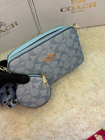 Ensemble de sacs à main Coach bleu clair - Élégance et Style