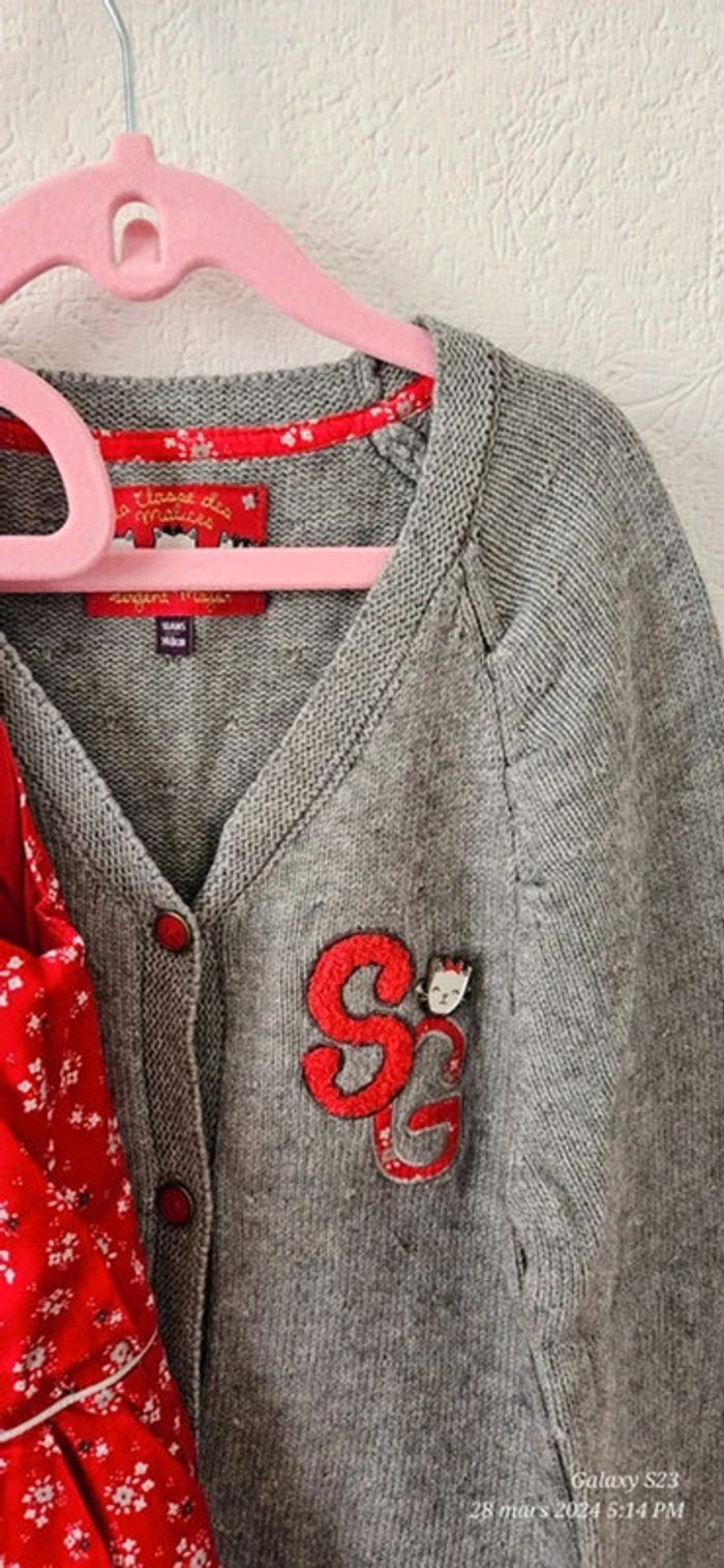 Ensemble robe et gilet "La classe des malices" 10A sgmj - photo numéro 7