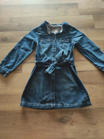 Robe en jean Lisa rose 4 ans TBE