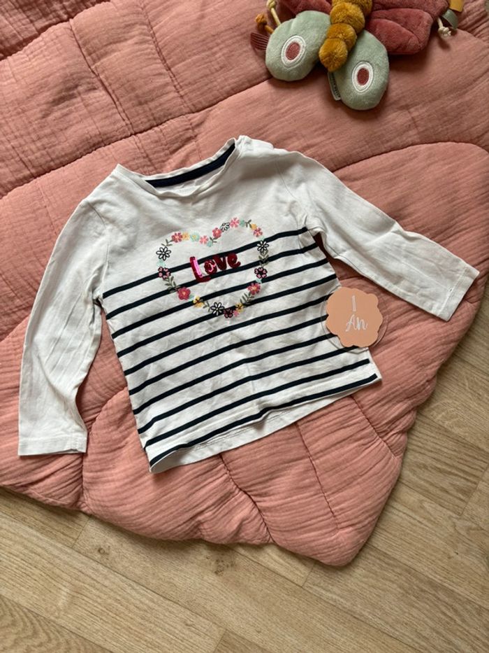 Tee-shirt manche longue marinière