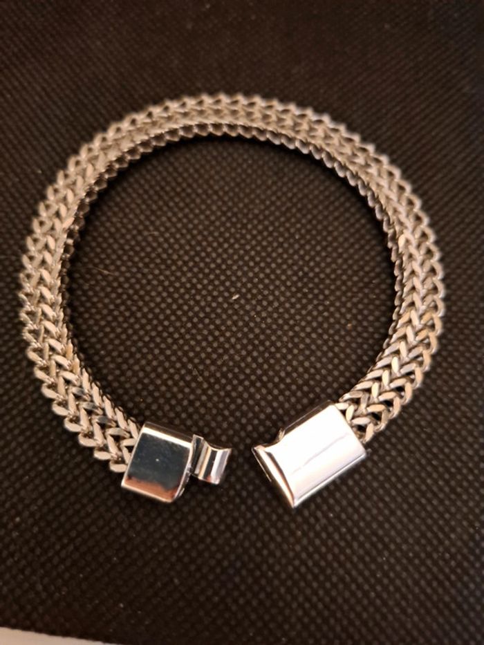 Bracelet acier inoxydable neuf avec etiquette pour hommes ou mixte - photo numéro 3