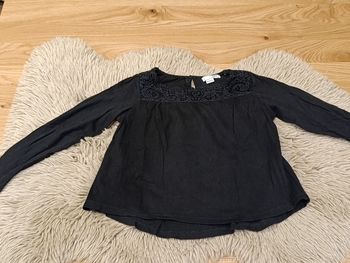 T-shirt manches longues noir