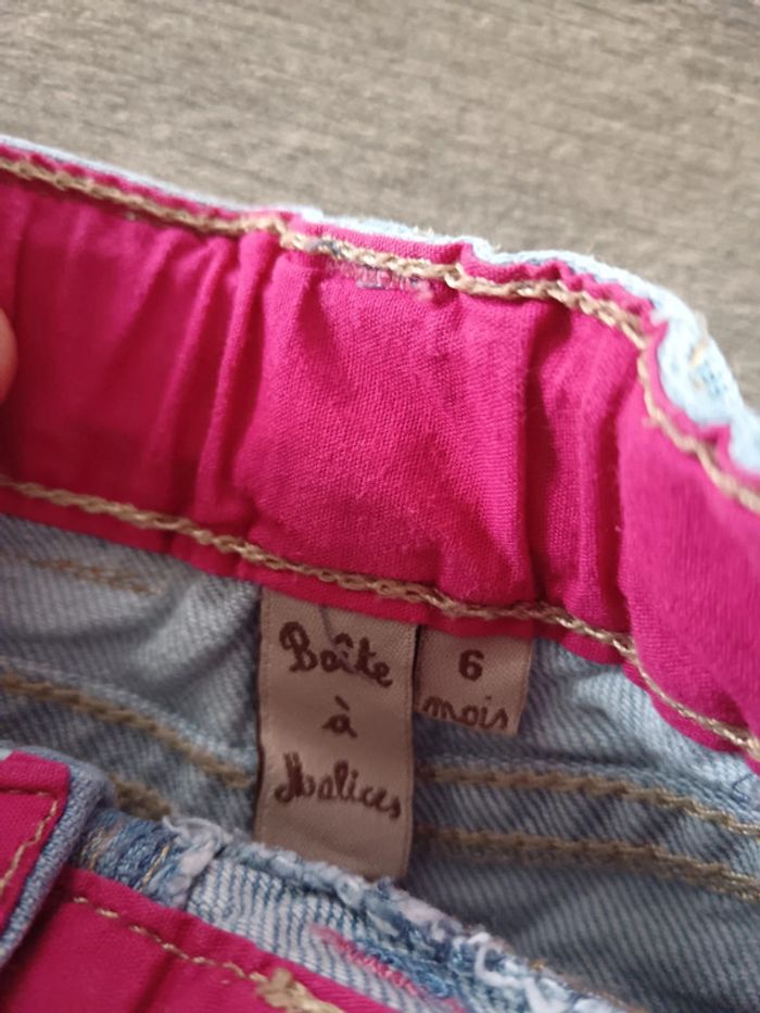 🌞 jupe en jeans 6 mois la boîte à malice très bon état - photo numéro 5