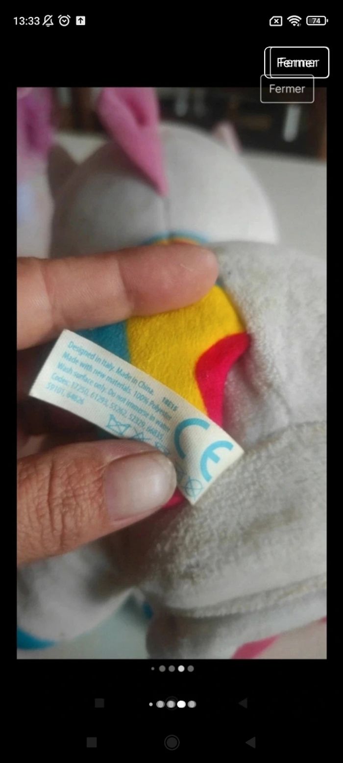 Licorne lumineux et musicale j10 - photo numéro 2