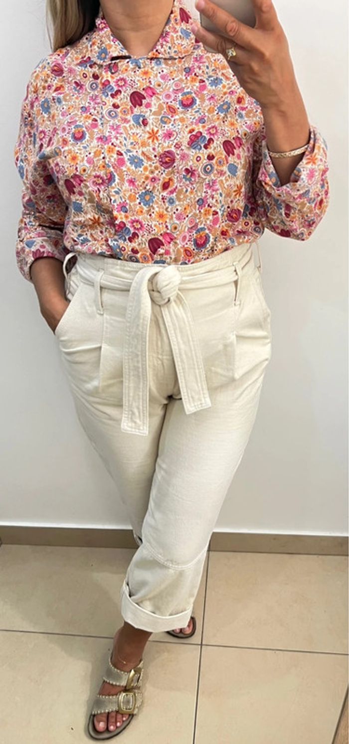 🌺 Chemise à fleurs style vintage Taille 38/40 - photo numéro 7