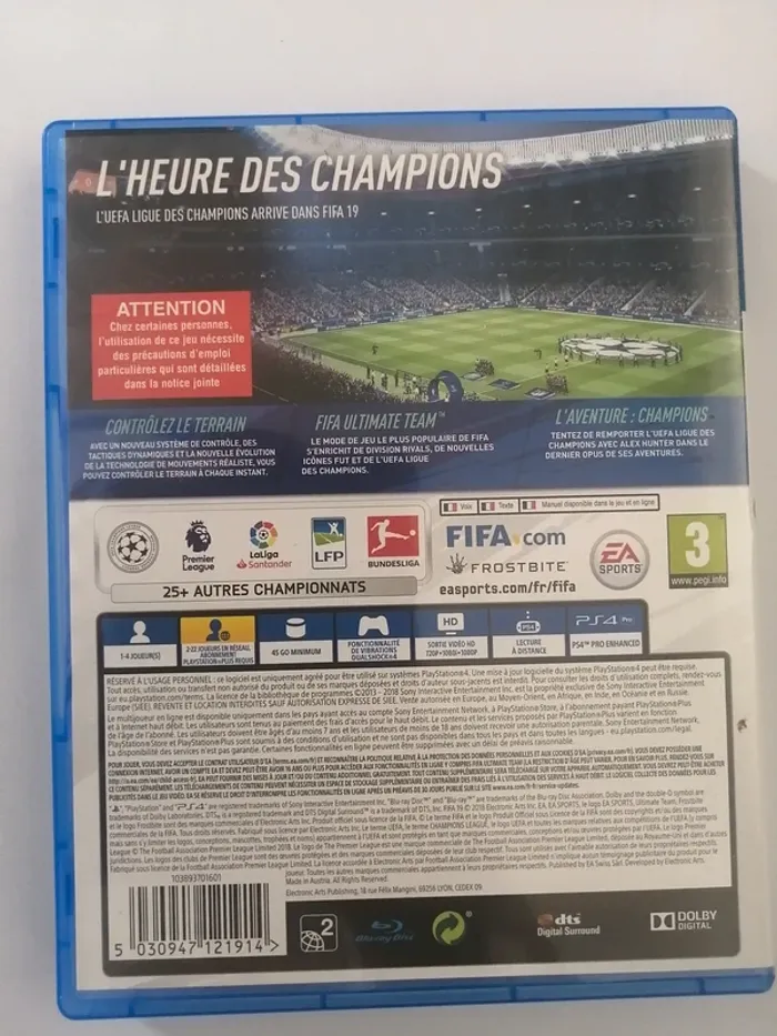Jeu FIFA 19 sur PS4 - photo numéro 2