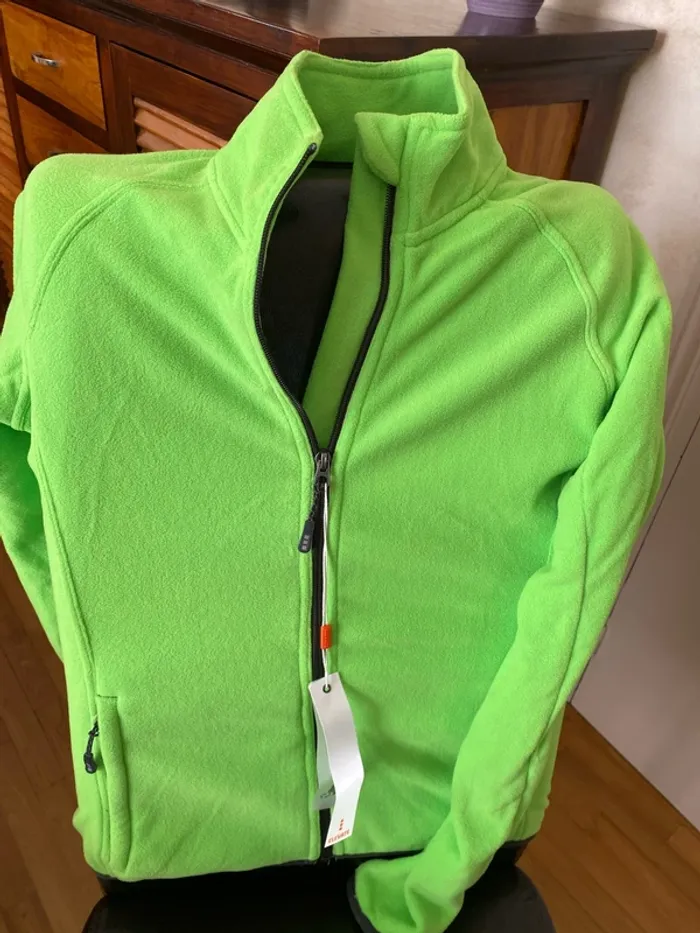 Polaire verte femme M