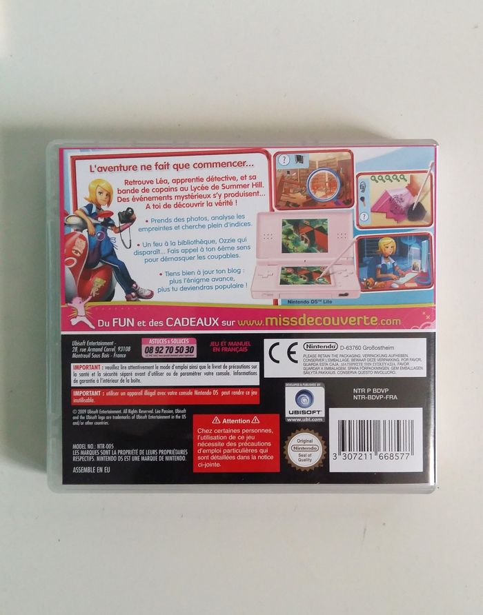 Boite jeux DS - Léa passion Aventures Mystères au lycée - photo numéro 2