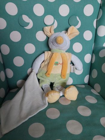 Babynat' - doudou pantin souris mouchoir