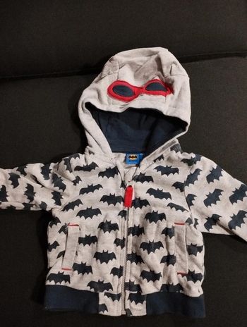 Gilet zip Batman 1 mois