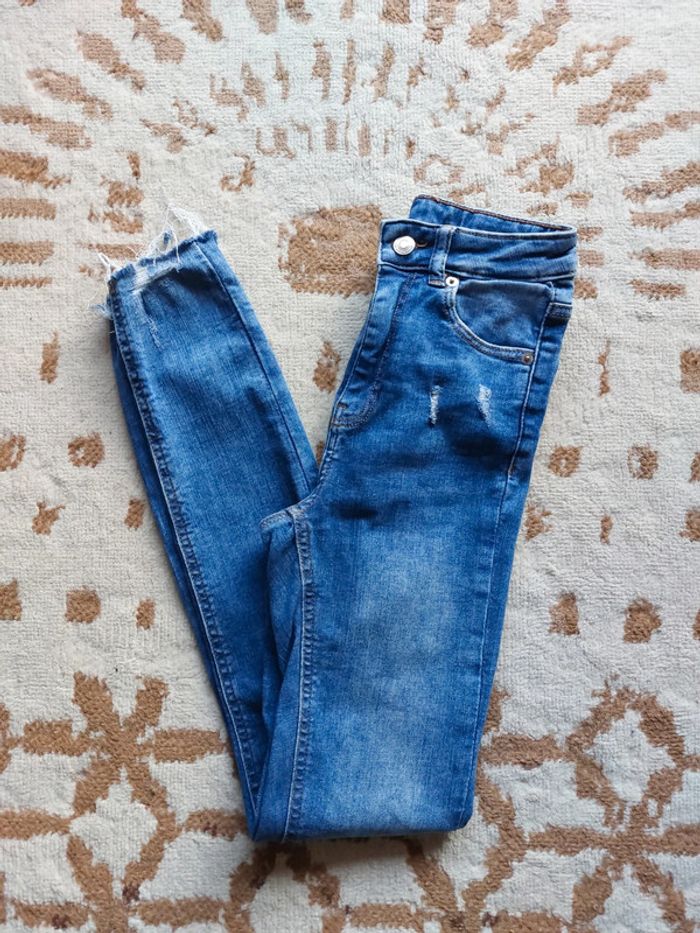 Jean femme skinny taille haute highwaist 32