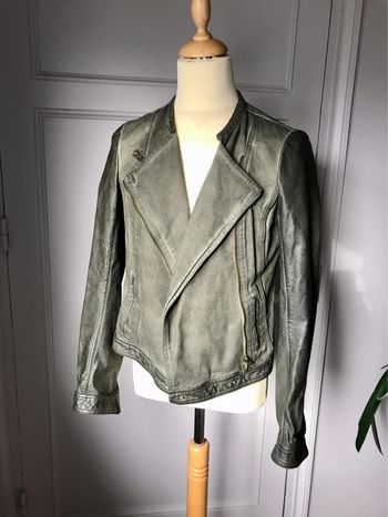 Veste coupe perfecto bi matière