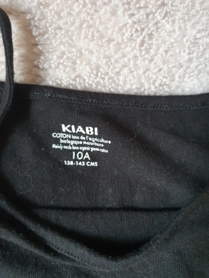 Débardeur noir Kiabi taille 10 ans - photo numéro 3